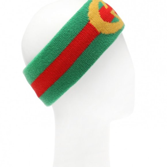 NEW WITH TAGS  Gucci Wool Headband with Logo in Green - Picture 1 of 3